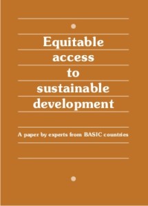 Equitable Access to Sustainable Development Basic Experts Group report cover